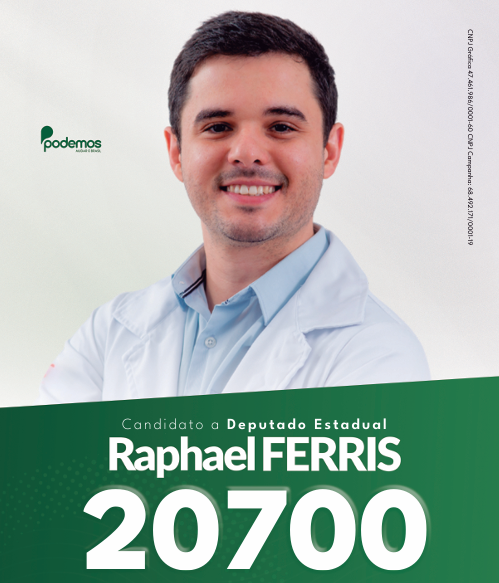 Raphael Ferris candidato a deputado estadual 20700
